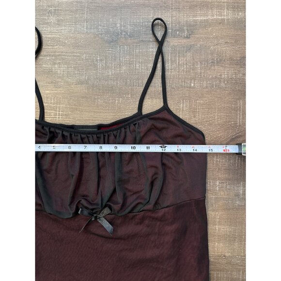 Women Size XL Black Red Cami Tank Top Spaghetti Strap Lingerie Sleepwear Casual - Picture 5 of 8